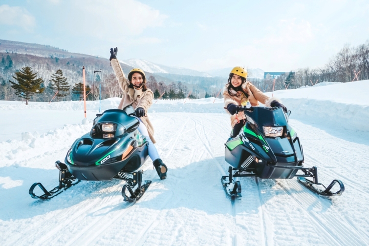 Mini Snowmobile in Kiroro Snow Resort